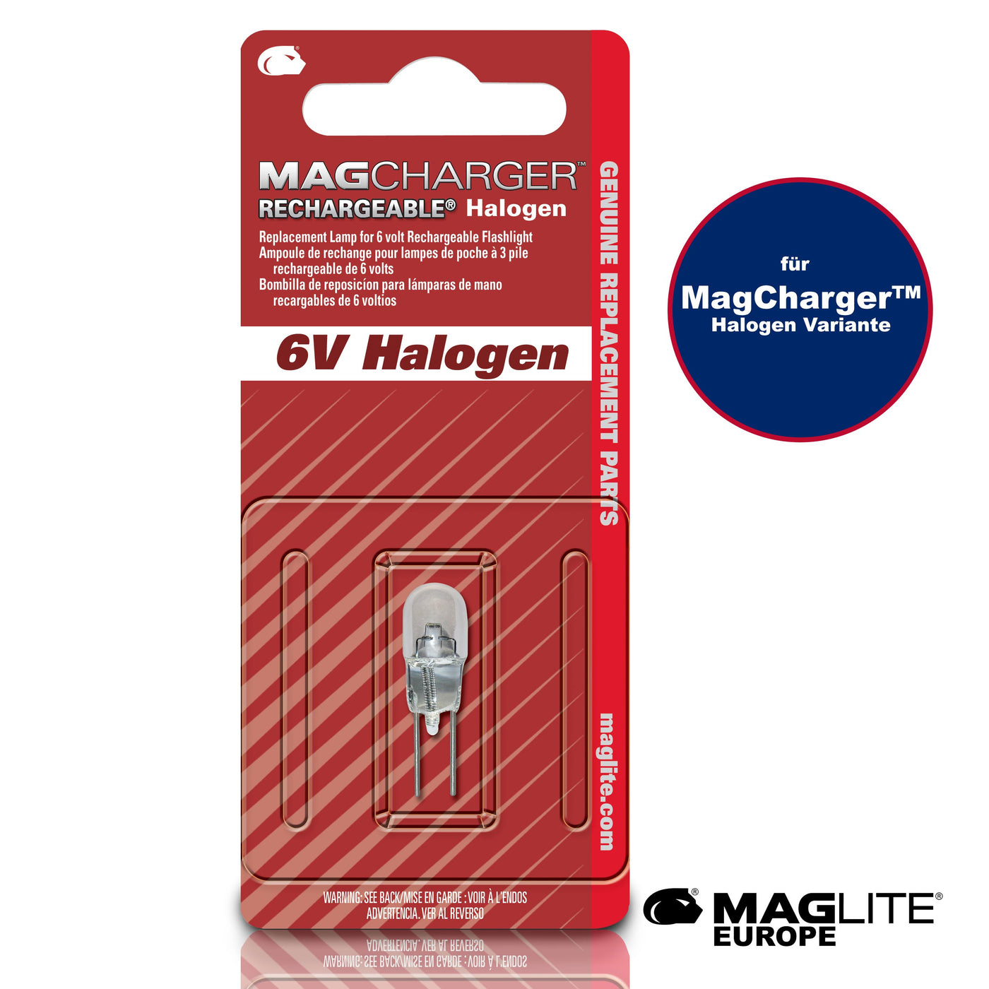 1 Replacement bulb for MagCharger® halogen flashlight