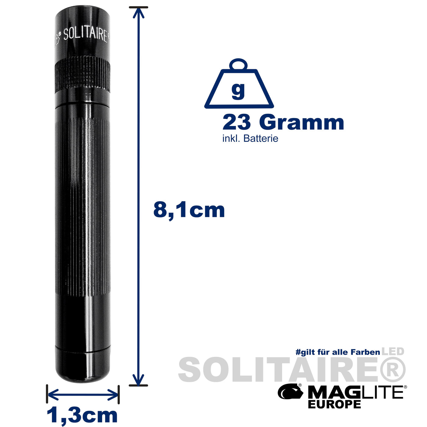 Solitaire® LED Mini-Taschenlampe