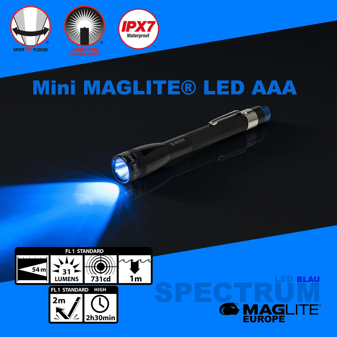 Maglite® Spectrum Series™ with blue LED
